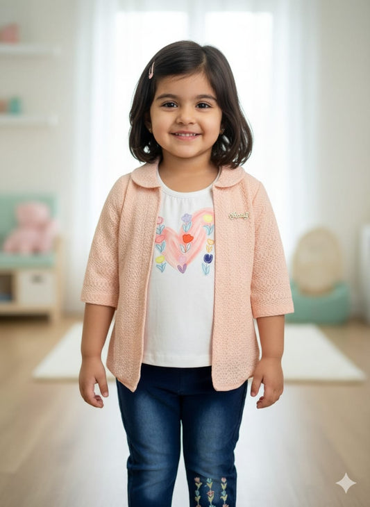 Baby Girl 3-Piece Party Wear Dress